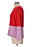 Ann Taylor 100% Cashmere Color Block Red Cashmere Pullover Sweater Size L - photo 5