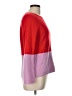 Ann Taylor 100% Cashmere Color Block Red Cashmere Pullover Sweater Size L - photo 4