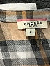 Andree by UNIT Plaid Tan Long Sleeve Blouse Size L - photo 7