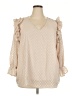 Peach Tan 3/4 Sleeve Blouse Size 3X - photo 1