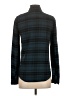 Paige Plaid Teal Long Sleeve Button-Down Shirt Size XS - photo 2