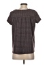Joe Fresh Houndstooth Brown Short Sleeve Top Size S - photo 2