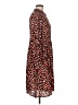 Pieces Animal Print Brown Casual Dress Size M - photo 4