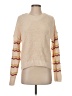 Francesca's 100% Polyester Chevron-herringbone Ivory Tan Pullover Sweater Size S - photo 1