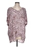 CAbi 100% Polyester Animal Print Pink 3/4 Sleeve Blouse Size L - photo 1