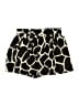 Club Monaco 100% Silk Animal Print Black Shorts Size 00 - photo 1