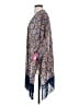 Xhilaration 100% Polyester Blue Kimono Size XS - photo 5