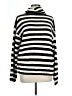 Unbranded 100% Acrylic Stripes Ivory Turtleneck Sweater Size L - photo 1