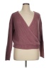 8 Red Butterflies Burgundy Pullover Sweater Size L - photo 1