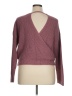 8 Red Butterflies Burgundy Pullover Sweater Size L - photo 2