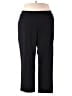 Catherines Solid Black Dress Pants Size 3XWP - photo 1