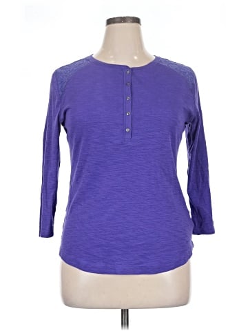 Chaps 3/4 Sleeve Top (view 1)