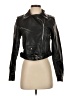 Shein 100% Polyester Black Faux Leather Jacket Size S - photo 1