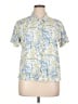 Assorted Brands Print Yellow Short Sleeve Button-Down Shirt Size XL - photo 1