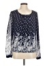 Assorted Brands Stars Blue Long Sleeve Blouse Size M - photo 1