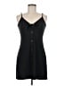 Garage Solid Black Casual Dress Size M - photo 1