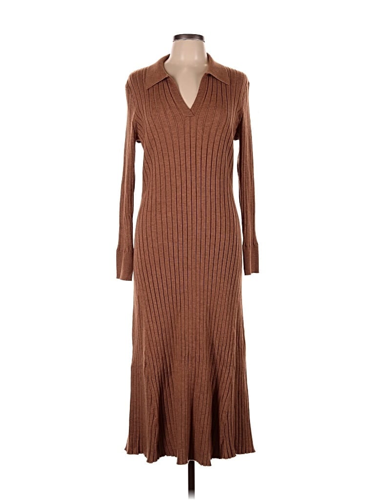 Pre-owned Tash + Sophie Casual Dress In Brown
