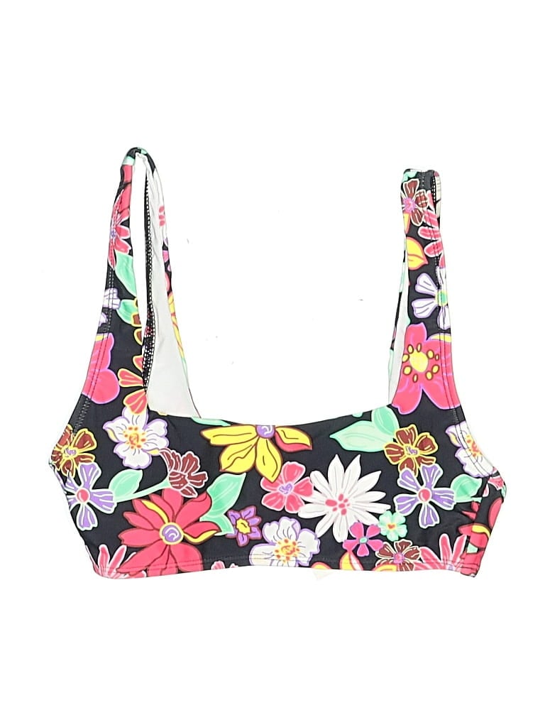 Salt + Cove Swimsuit Top Pink Floral Pattern Swimwear