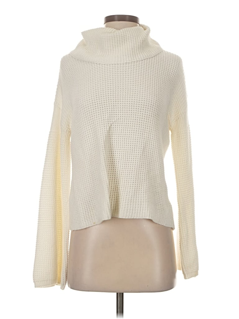 Pre-owned Splendid Turtleneck Sweater In Ivory