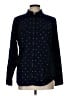 Eddie Bauer Polka Dots Black Long Sleeve Button-Down Shirt Size L - photo 1