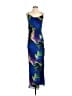 Blanc Graphic Blue Cocktail Dress Size S - photo 1