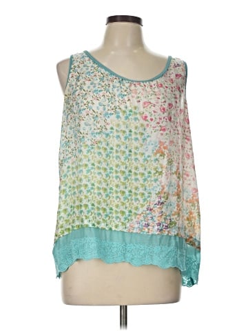Johnny Was Sleeveless Silk Top (view 1)