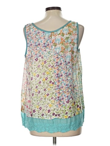 Johnny Was Sleeveless Silk Top (view 2)