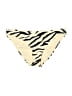 Cabana Del Sol 100% Polyester Animal Print Ivory Swimsuit Bottoms Size L - photo 1