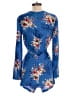 Willow & Clay 100% Viscose Floral Blue Romper Size S - photo 2
