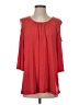 N Touch Red 3/4 Sleeve Top Size S - photo 1