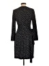 Ann Taylor 100% Polyester Polka Dots Black Casual Dress Size 10 - photo 2