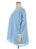 Halogen 100% Polyester Blue 3/4 Sleeve Blouse Size 3X - photo 5
