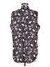 CAbi Floral Black Sleeveless Button-Down Shirt Size L - photo 2