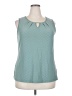 Wiholl Teal Sleeveless Blouse Size XXL - photo 1