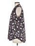 CAbi Floral Black Sleeveless Button-Down Shirt Size L - photo 5