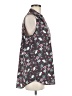 CAbi Floral Black Sleeveless Button-Down Shirt Size L - photo 4