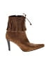 Nine West Brown Tan Ankle Boots Size 8 1/2 - photo 1
