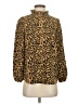 J.Crew 100% Polyester Animal Print Gold Long Sleeve Blouse Size XS - photo 1
