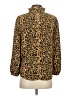 J.Crew 100% Polyester Animal Print Gold Long Sleeve Blouse Size XS - photo 2