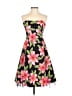 B. Darlin Tropical Black Cocktail Dress Size 7 - 8 - photo 1