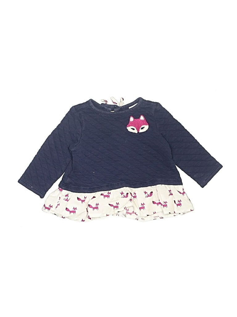 Pre-owned Gymboree Kids' 3/4 Sleeve T-shirt In Blue
