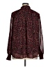 Zesica 100% Polyester Animal Print Burgundy Long Sleeve Blouse Size XL - photo 2