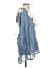 Sundress Blue 3/4 Sleeve Blouse Size XS - photo 4
