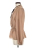 Esley 100% Polyester Tan Long Sleeve Blouse Size M - photo 5