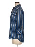 Fashion Nova 100% Polyester Stripes Blue 3/4 Sleeve Blouse Size M - photo 5