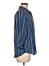 Fashion Nova 100% Polyester Stripes Blue 3/4 Sleeve Blouse Size M - photo 4