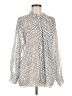 Zara 100% Polyester Polka Dots Ivory Long Sleeve Blouse Size M - photo 1