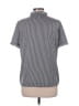 T Tahari 100% Polyester Stripes Gray Short Sleeve Blouse Size L - photo 2