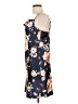 Bebe 100% Polyester Floral Blue Cocktail Dress Size L - photo 5