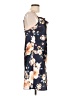 Bebe 100% Polyester Floral Blue Cocktail Dress Size L - photo 4